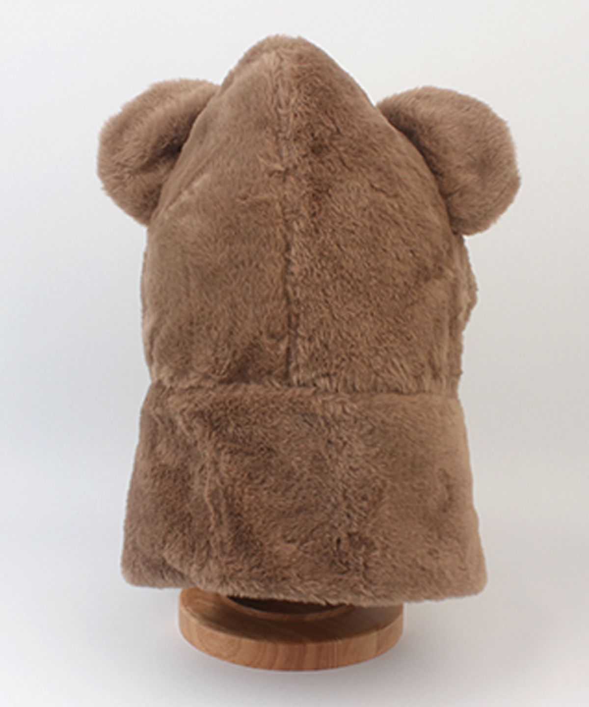 유니버셜 케미스트리(UNIVERSAL CHEMISTRY) Bear Fur Brown Hood Muffler Hat 머플러모자