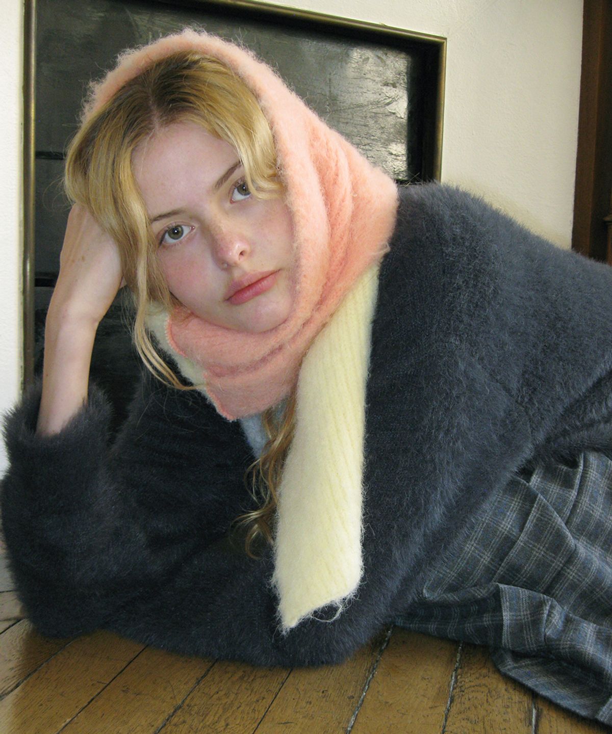 시눈(SINOON) SN Floral Candy Scarf (Yellow)