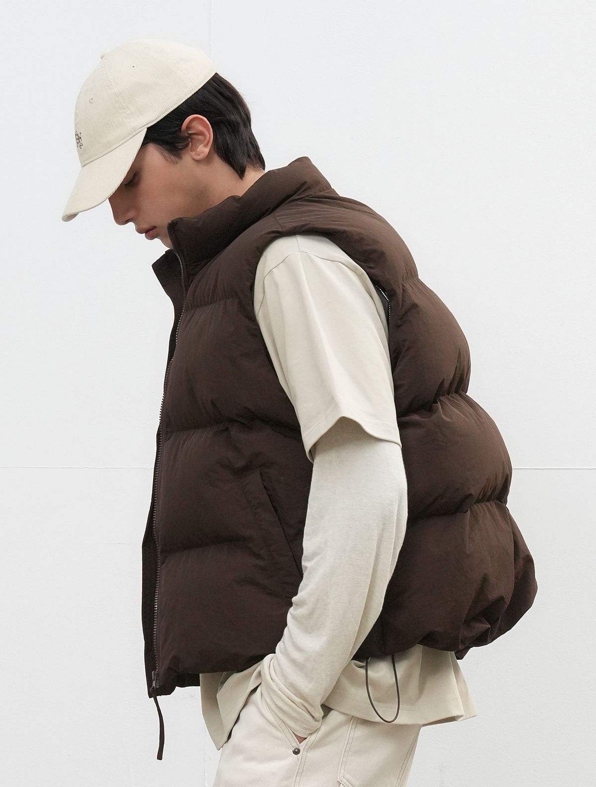 제너럴아이디어(GENERALIDEA) UNISEX 코듀로이 GNRL 로고 볼캡 [CREAM] / SBE3U91005