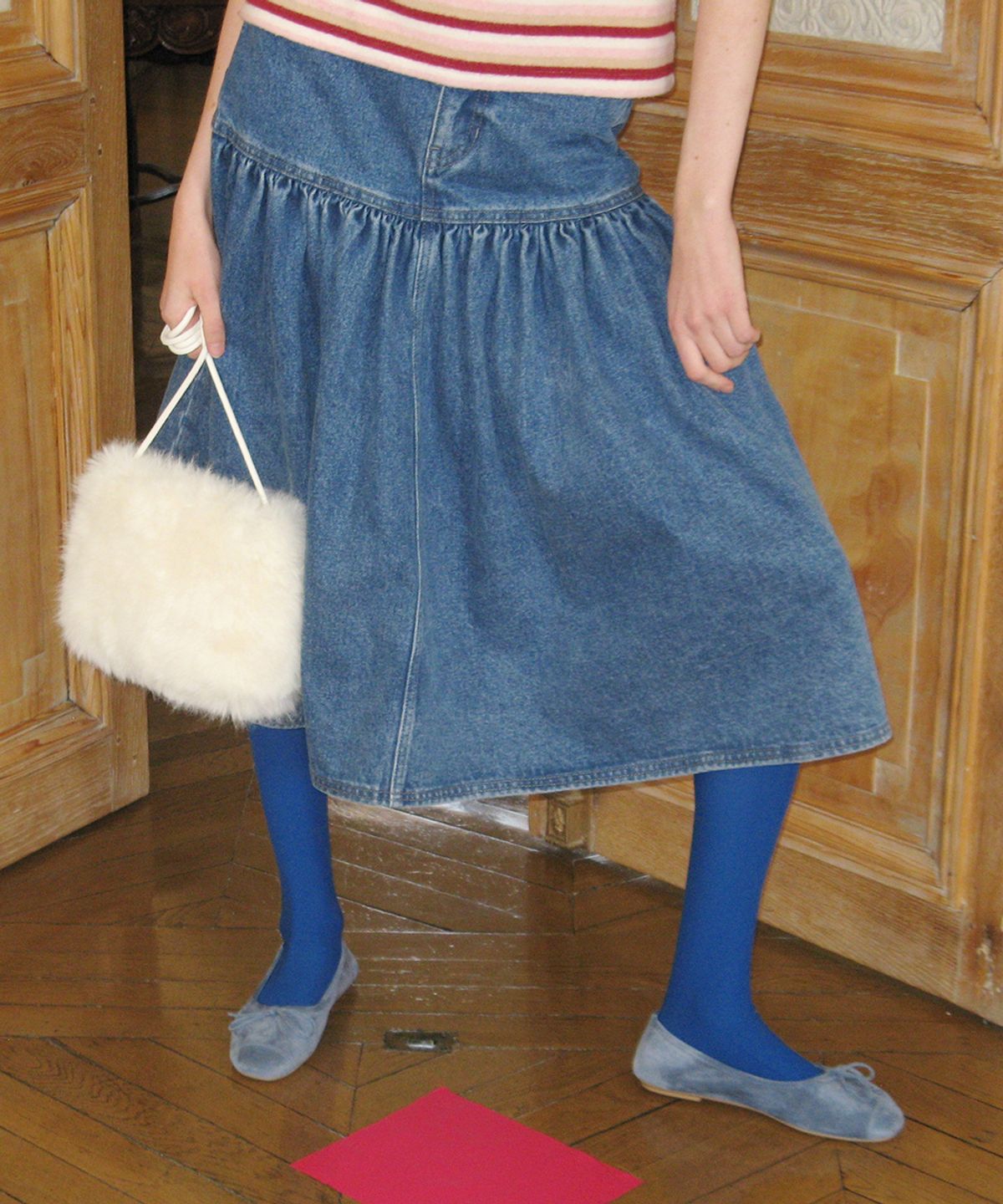 시눈(SINOON) SN Mini Fur Cross Bag (Ivory)