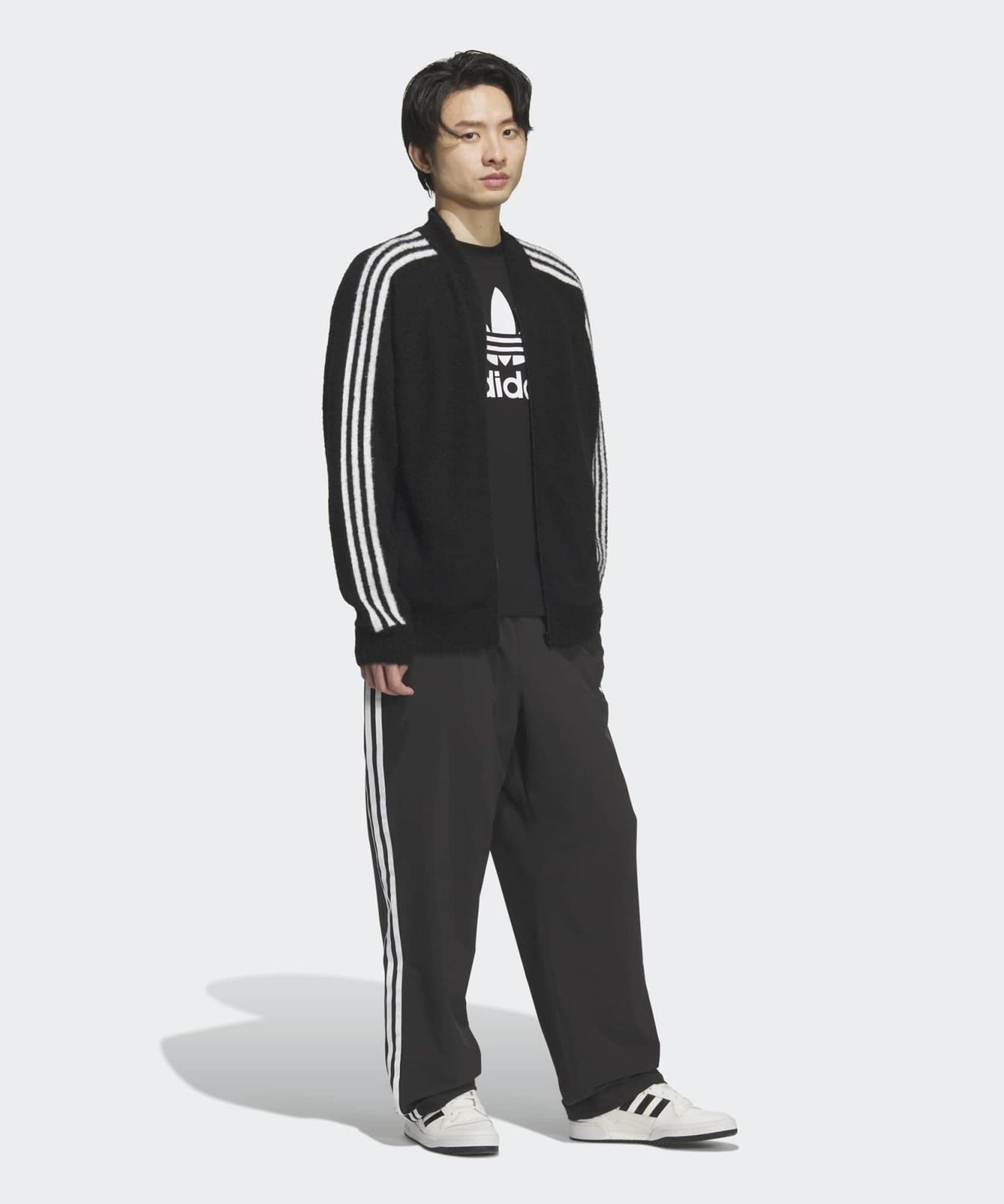 아디다스(ADIDAS) 니트 슈퍼스타 트랙탑 - 블랙 / KD9395