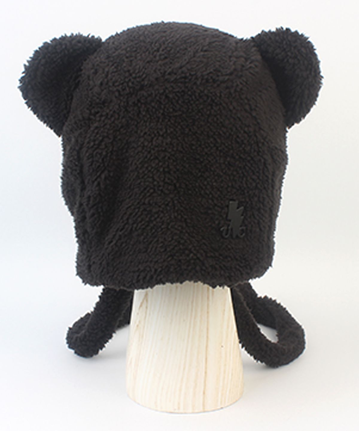 유니버셜 케미스트리(UNIVERSAL CHEMISTRY) Bear Soft Fleece Black Bonnet Hat 곰돌이모자