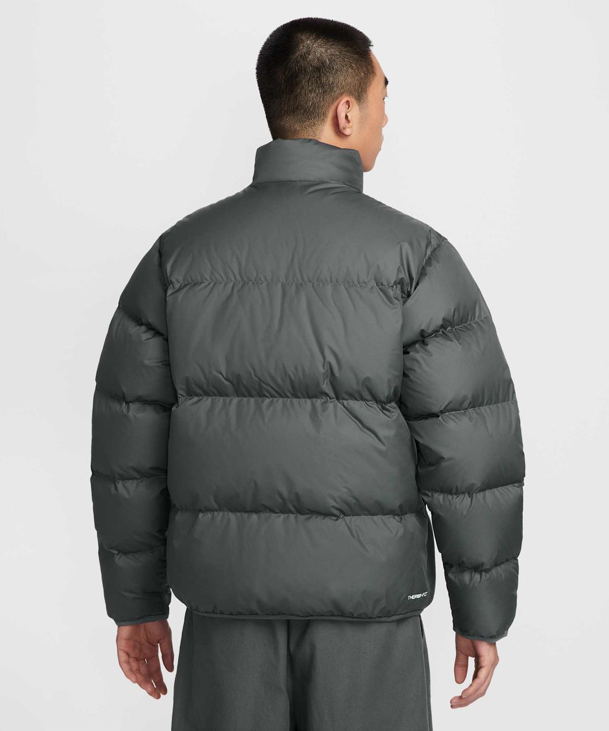 나이키(NIKE) 스포츠웨어 클럽 써마 핏 패딩 재킷 M - 아이언 그레이:화이트 / IB2976-068