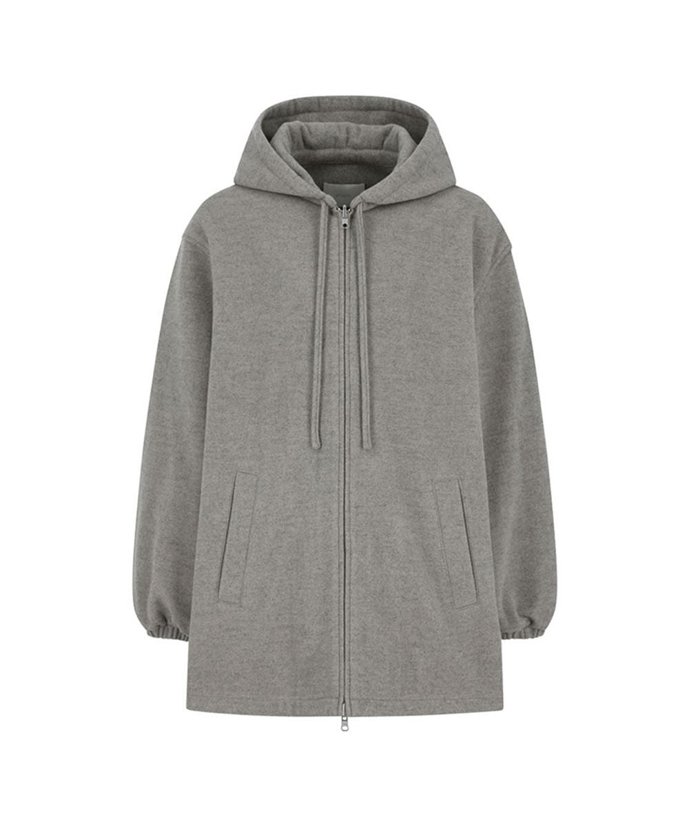 아모멘토(AMOMENTO) WOOL ZIP UP PONCHO (2COLORS) - 사이즈