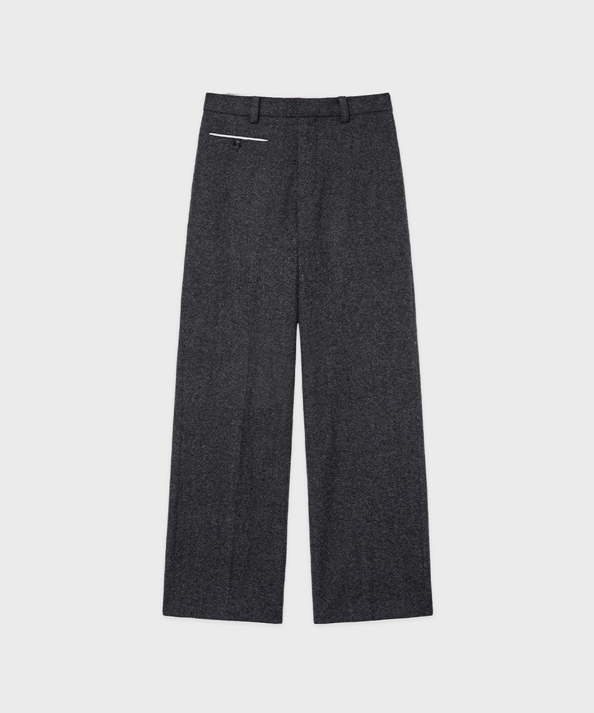 시눈(SINOON) SN Wool Blend Straight Pants (Charcoal)