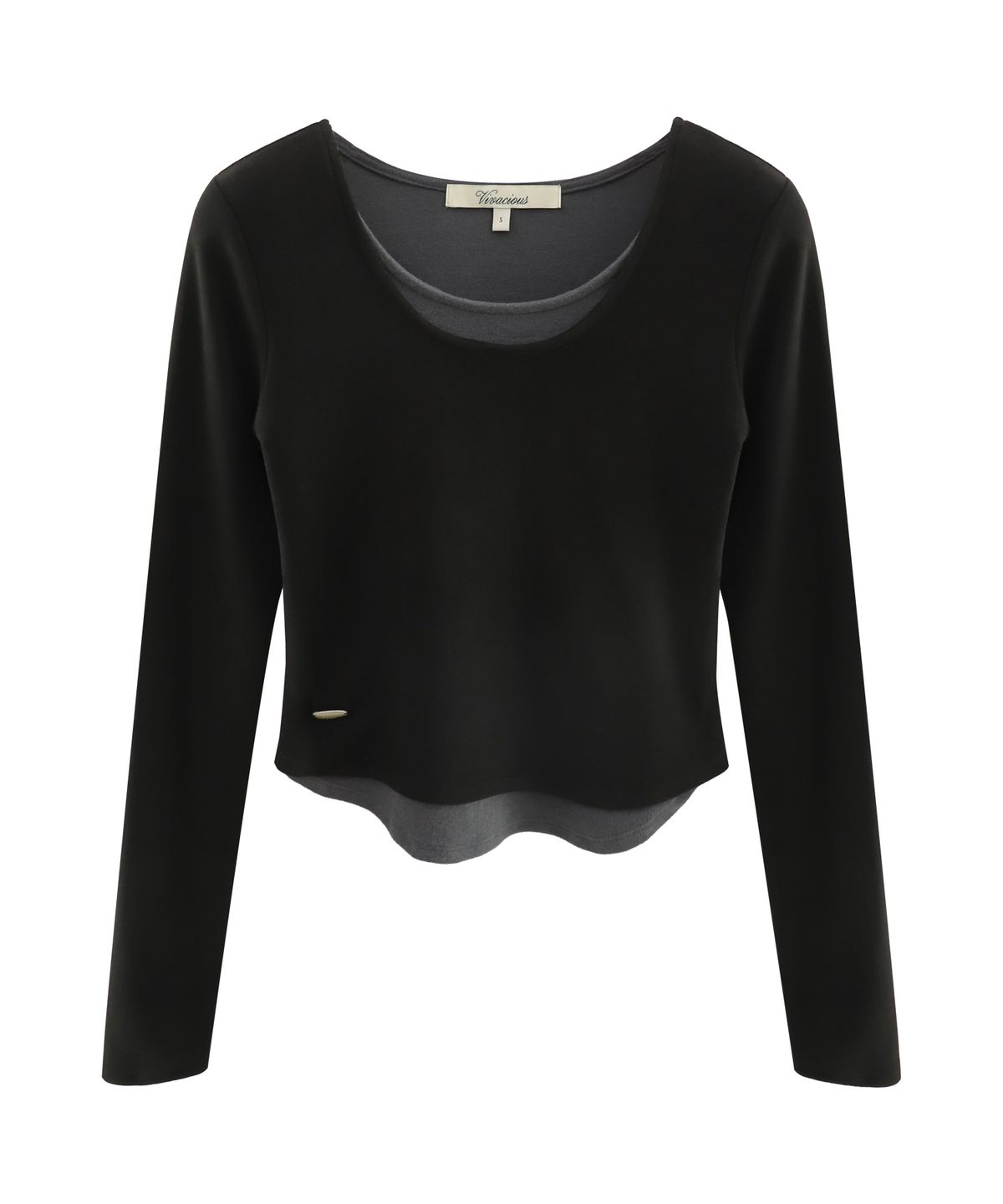 비바셔스(VIVACIOUS) Vive Fake Layered Tee_3Colors