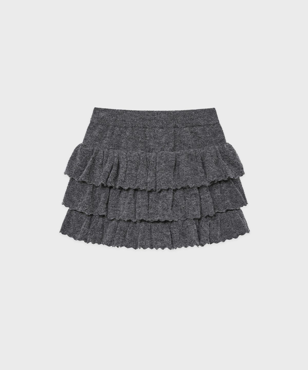 시눈(SINOON) SN Ruffle Knit Pants (Charcoal)