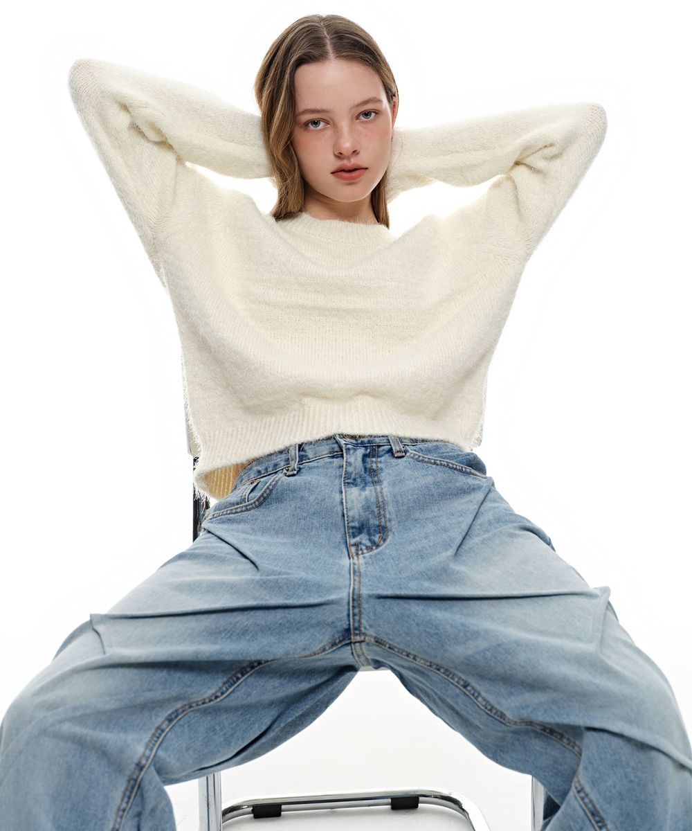 이고프리덤랩(AEGO FREEDOM LAB) [업사이클] 닙 리플 데님 진스_중청 - 사이즈 & 후기 | 무신사