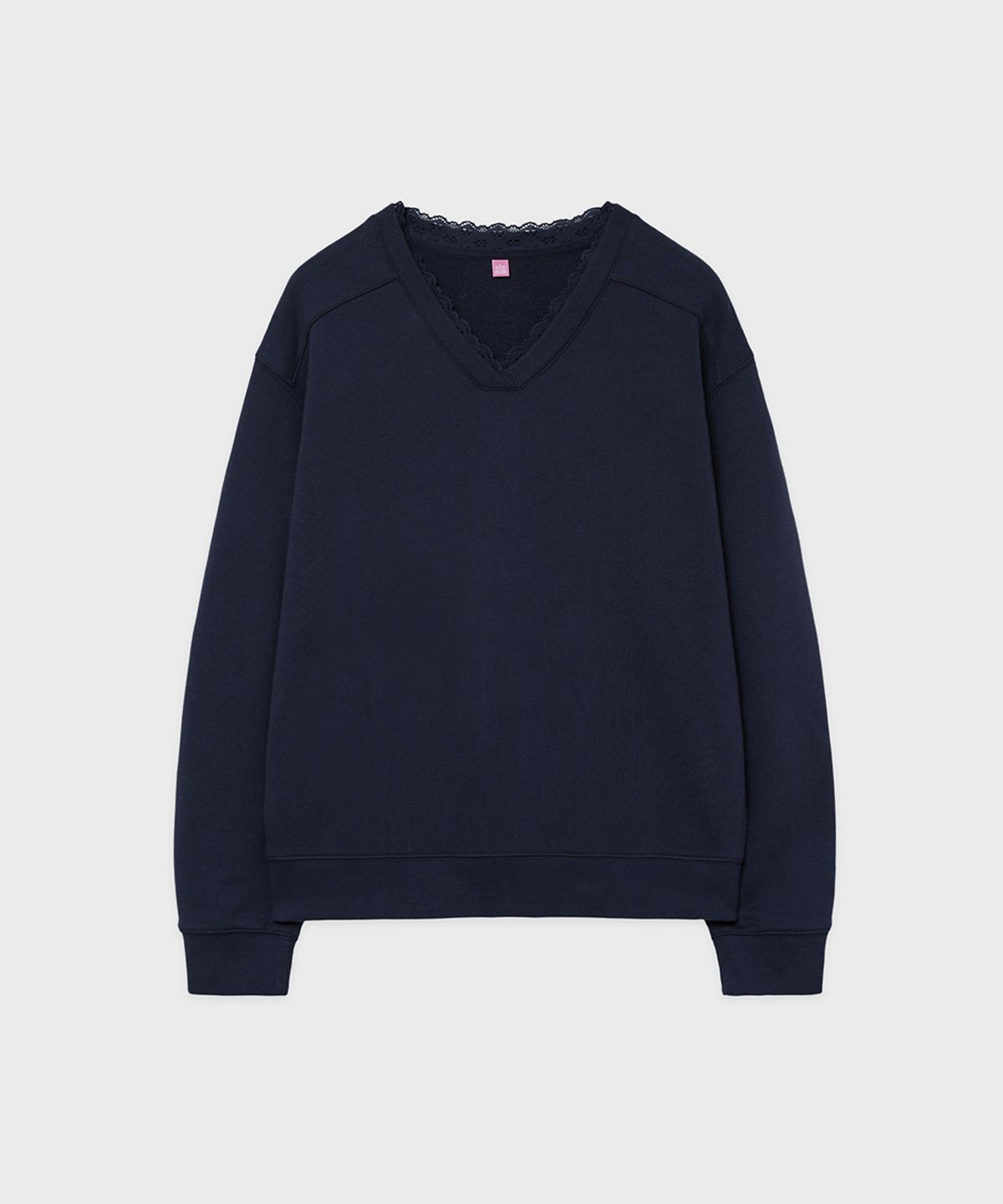 시눈(SINOON) SN Lace Sweatshirt (Navy)