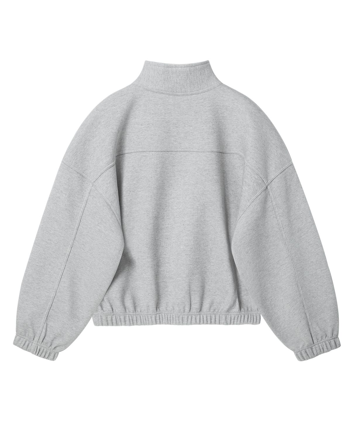 브렌슨(BRENSON) 노드 크롭 오버핏 하이넥 반집업  ( 3Color )