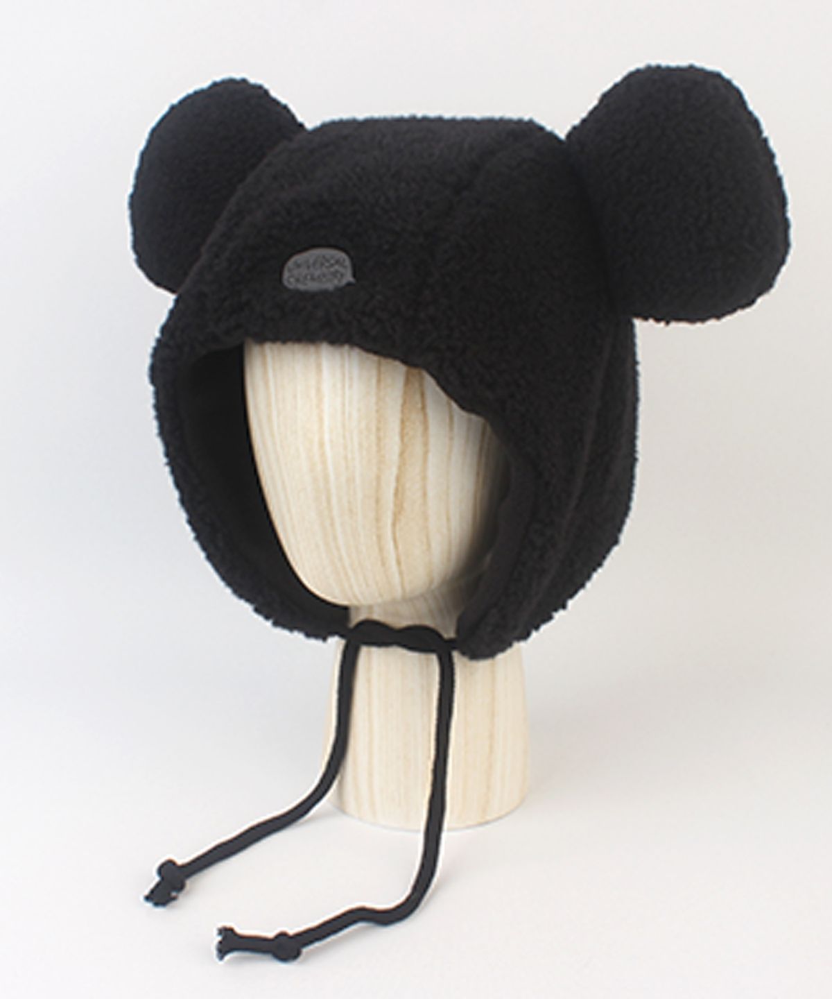 유니버셜 케미스트리(UNIVERSAL CHEMISTRY) Big Ear Bear Fleece Black Bonnet Hat 곰돌이모자
