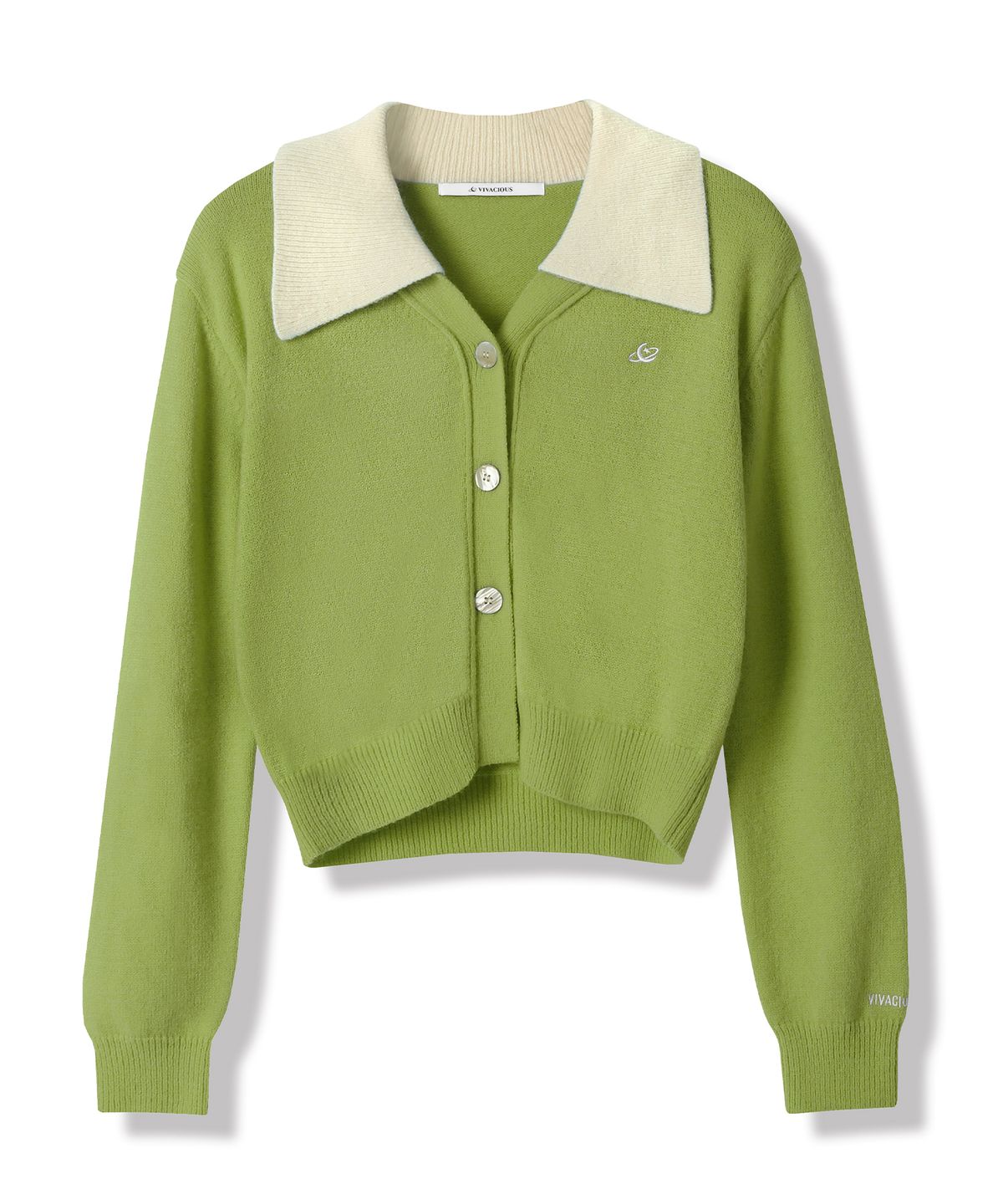 비바셔스(VIVACIOUS) Sailor Collar Knit Cardigan_5Colors