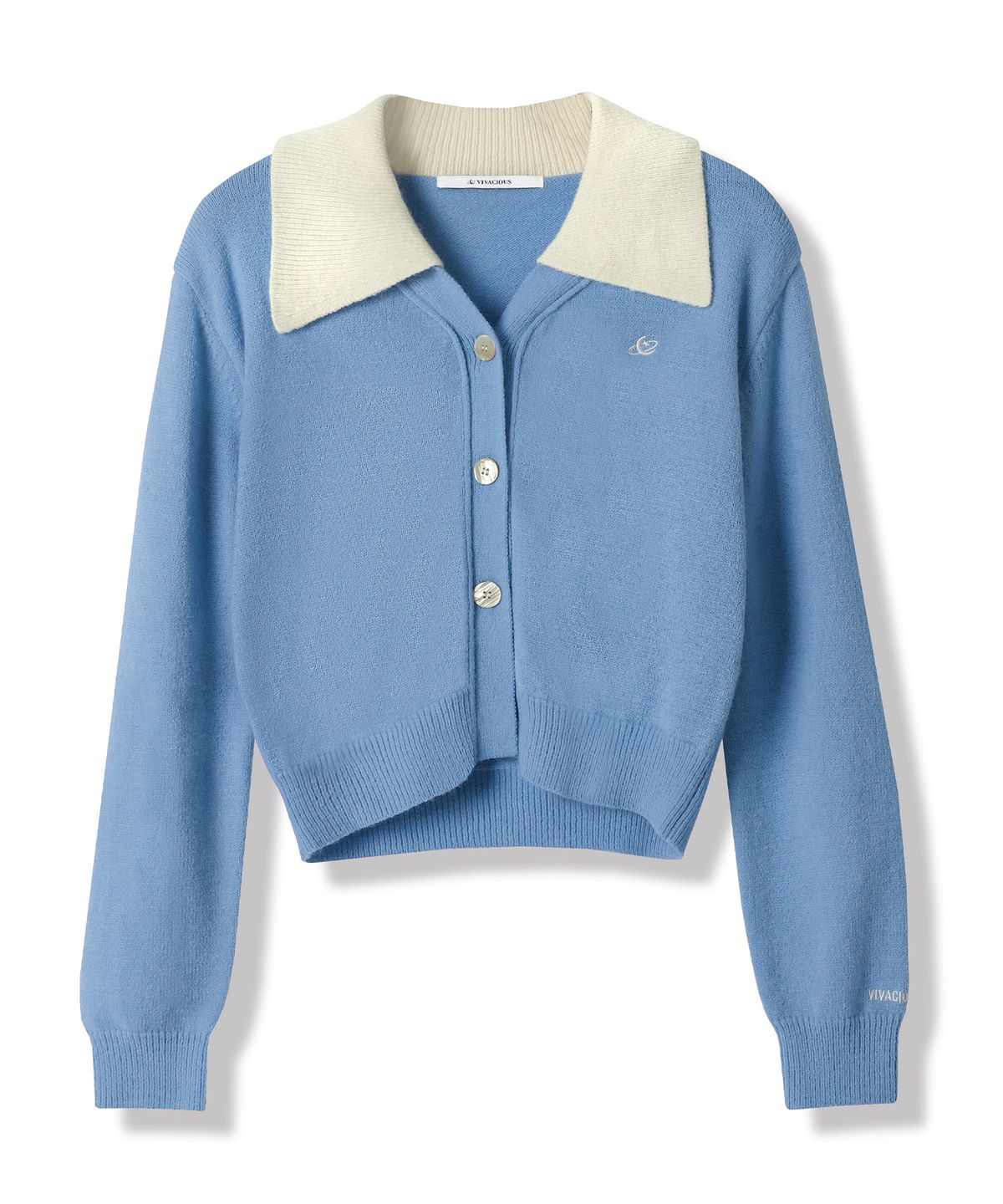 비바셔스(VIVACIOUS) Sailor Collar Knit Cardigan_5Colors