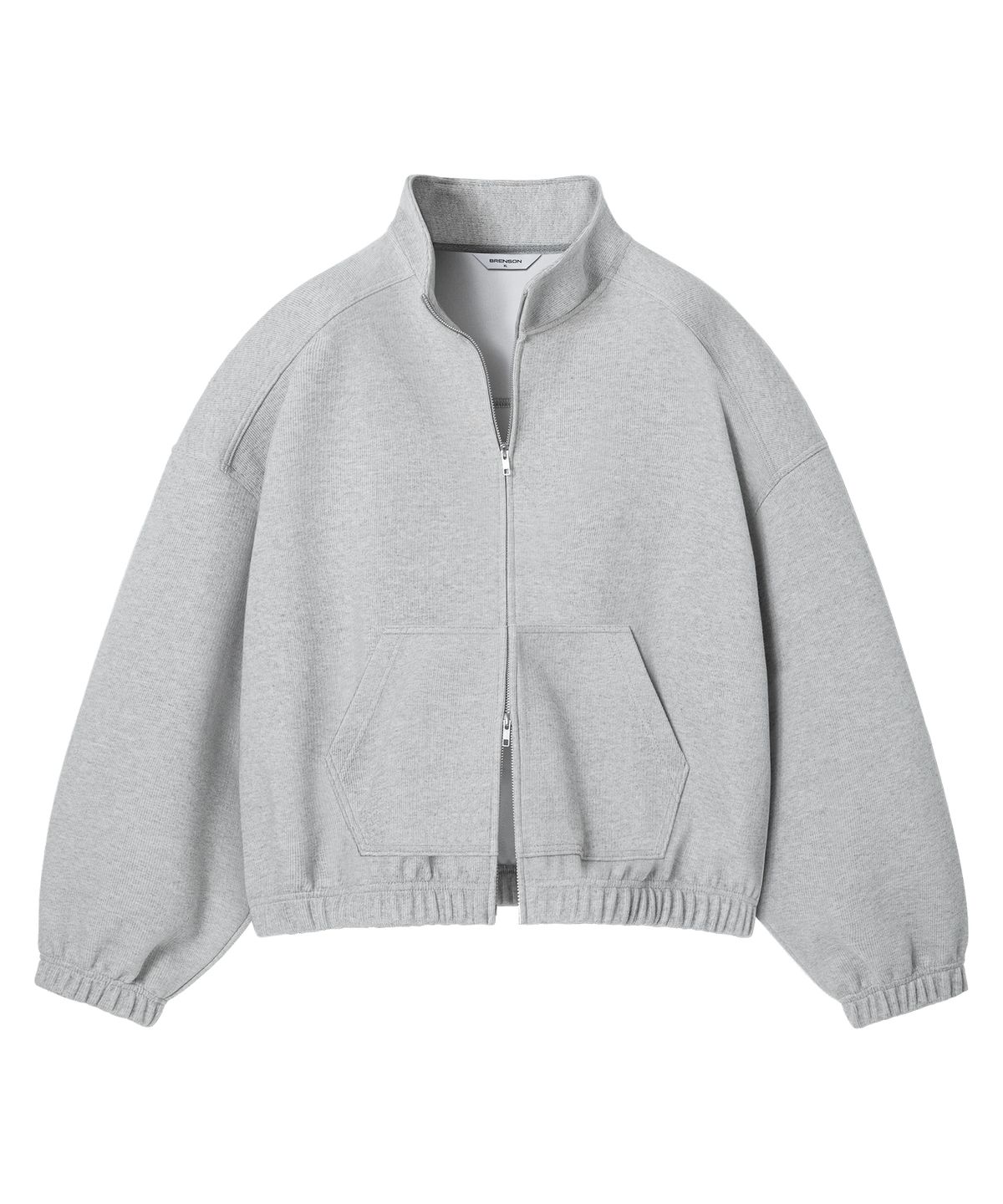 브렌슨(BRENSON) 노드 크롭 오버핏 하이넥 풀집업  ( 3Color )