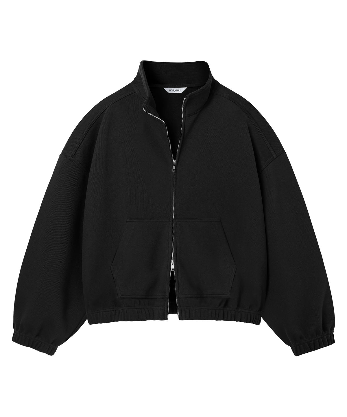 브렌슨(BRENSON) 노드 크롭 오버핏 하이넥 풀집업  ( 3Color )