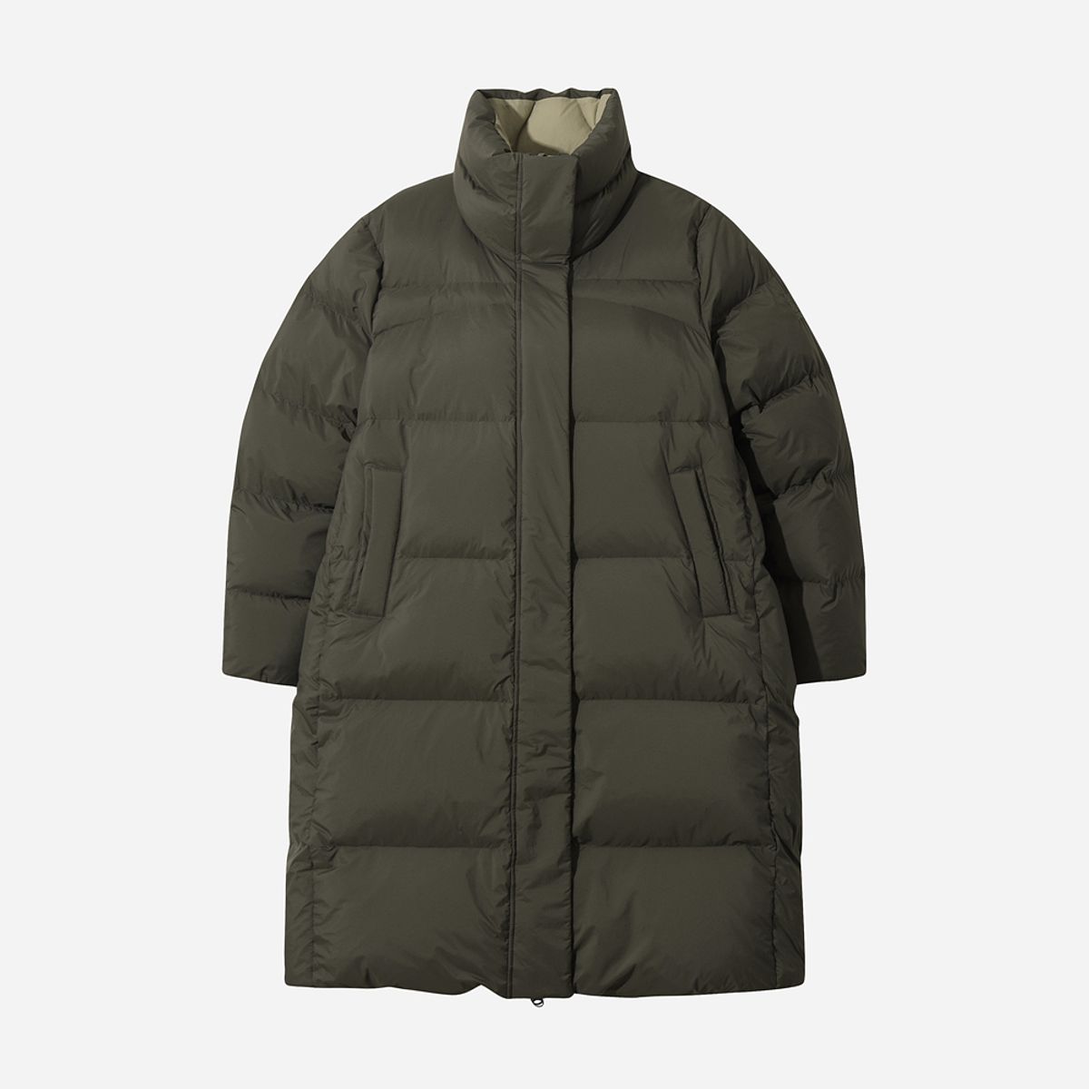 디오디(DOD) 여성) 리버시블 D7 롱다운자켓(D.CHARCOAL GREY)