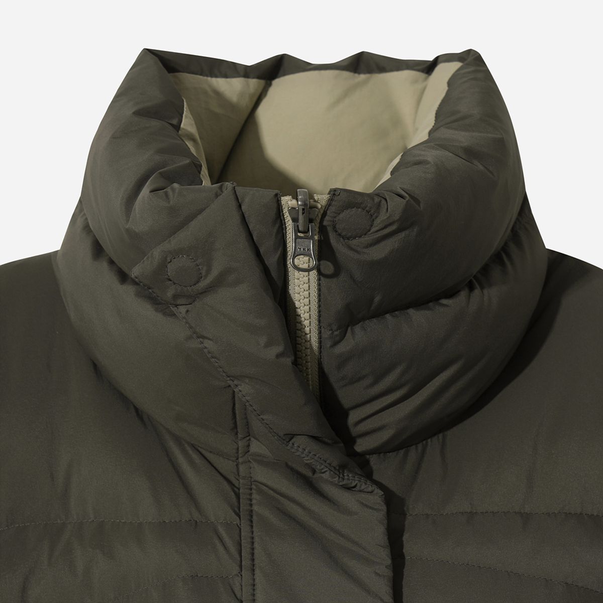 디오디(DOD) 여성) 리버시블 D7 롱다운자켓(D.CHARCOAL GREY)