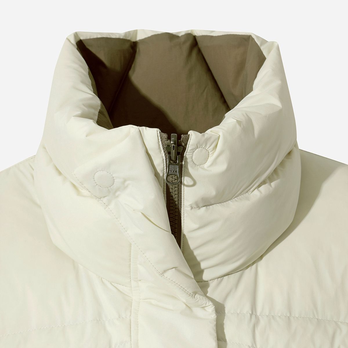 디오디(DOD) 여성) 리버시블 D7 롱다운자켓(IVORY)