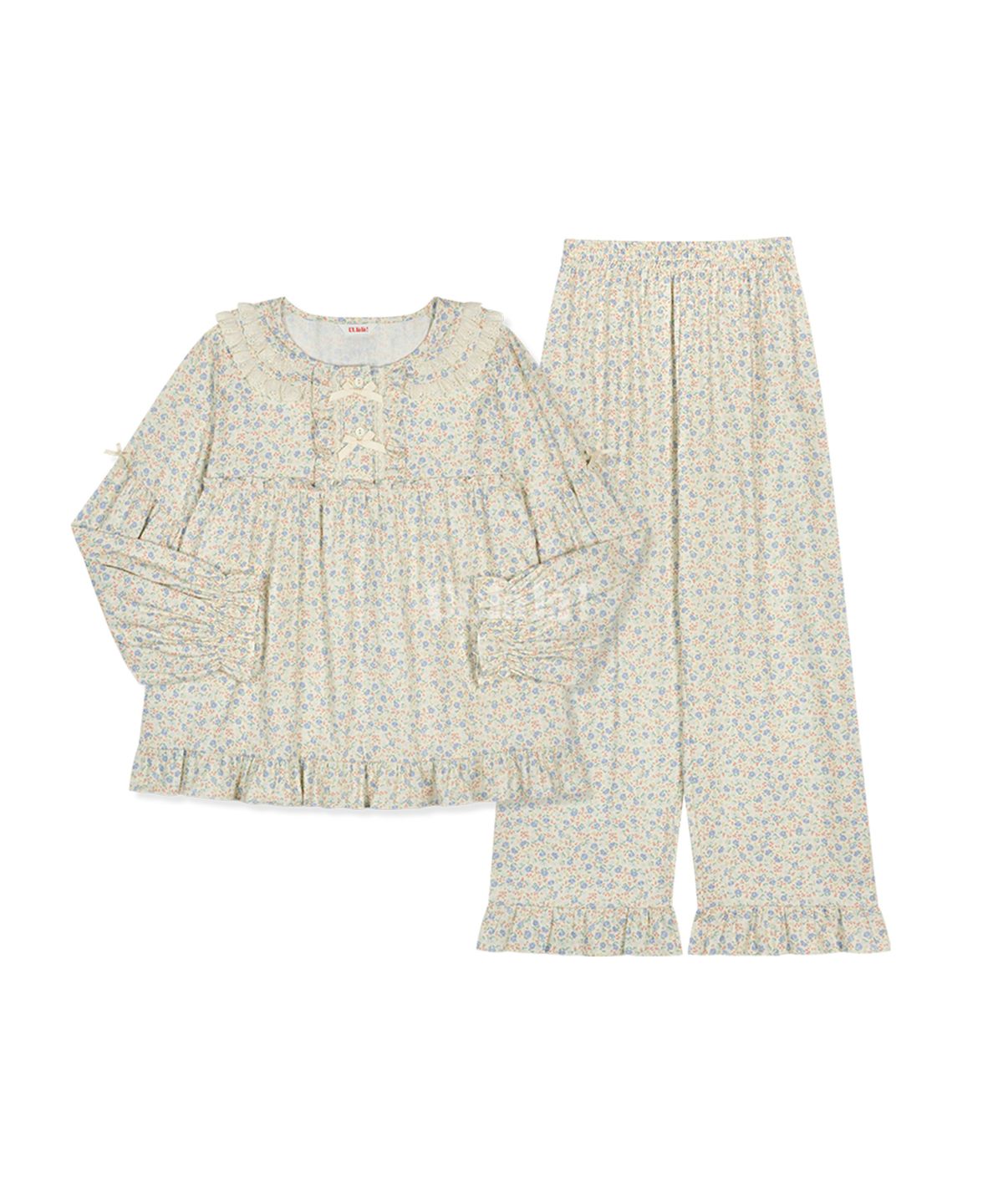 울랄라파자마(ULLALA PAJAMAS) 레니아 긴팔 투피스 크림 (21수)