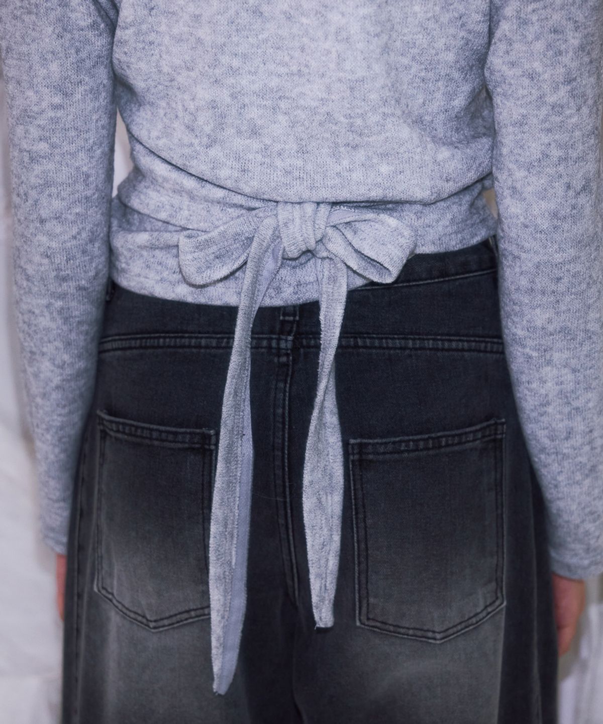 로제프란츠(ROSEFRANTZ) Lace Line Wrap Long Sleeve [Gray]