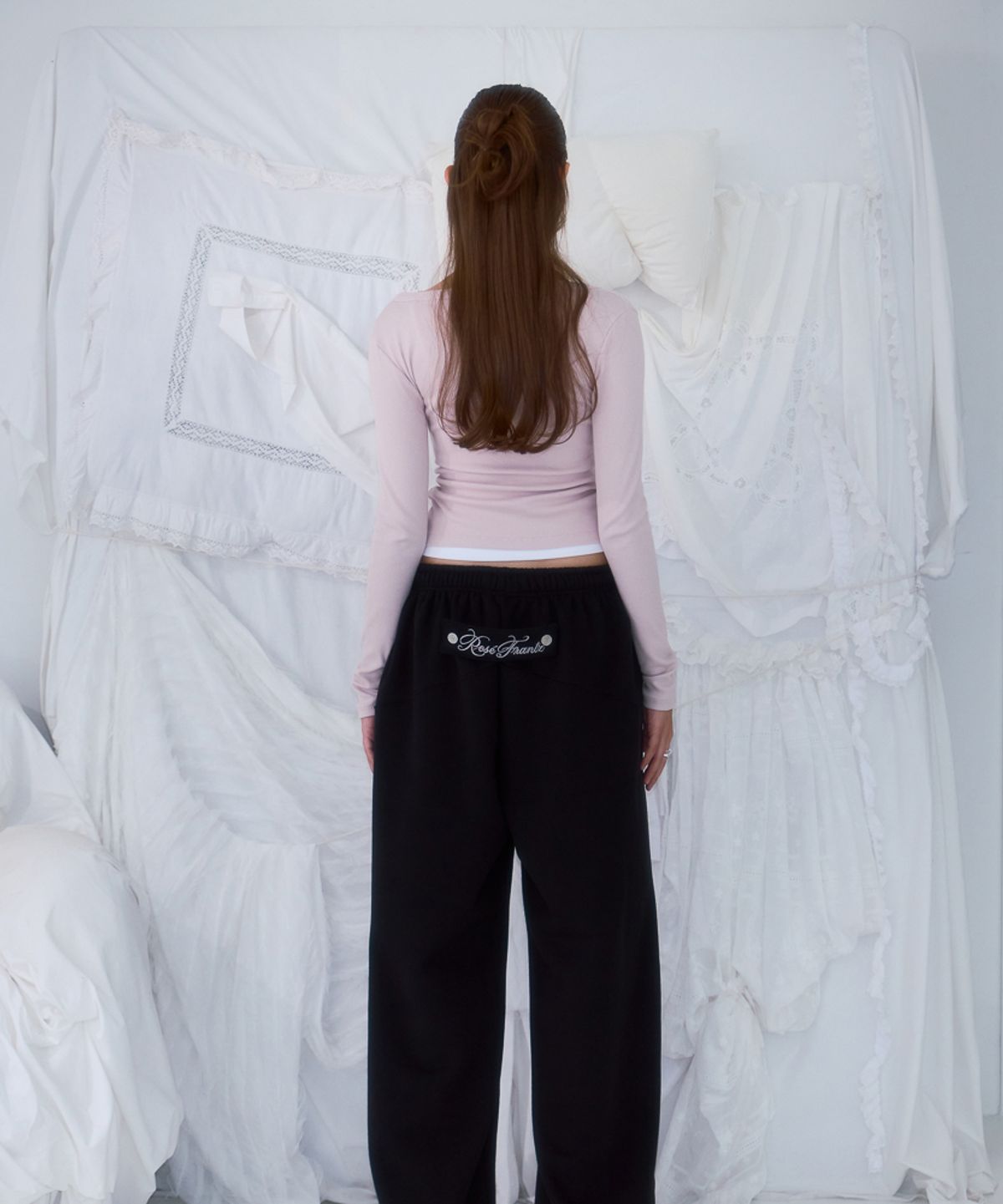 로제프란츠(ROSEFRANTZ) V-neck Button Long Sleeve [Pink]