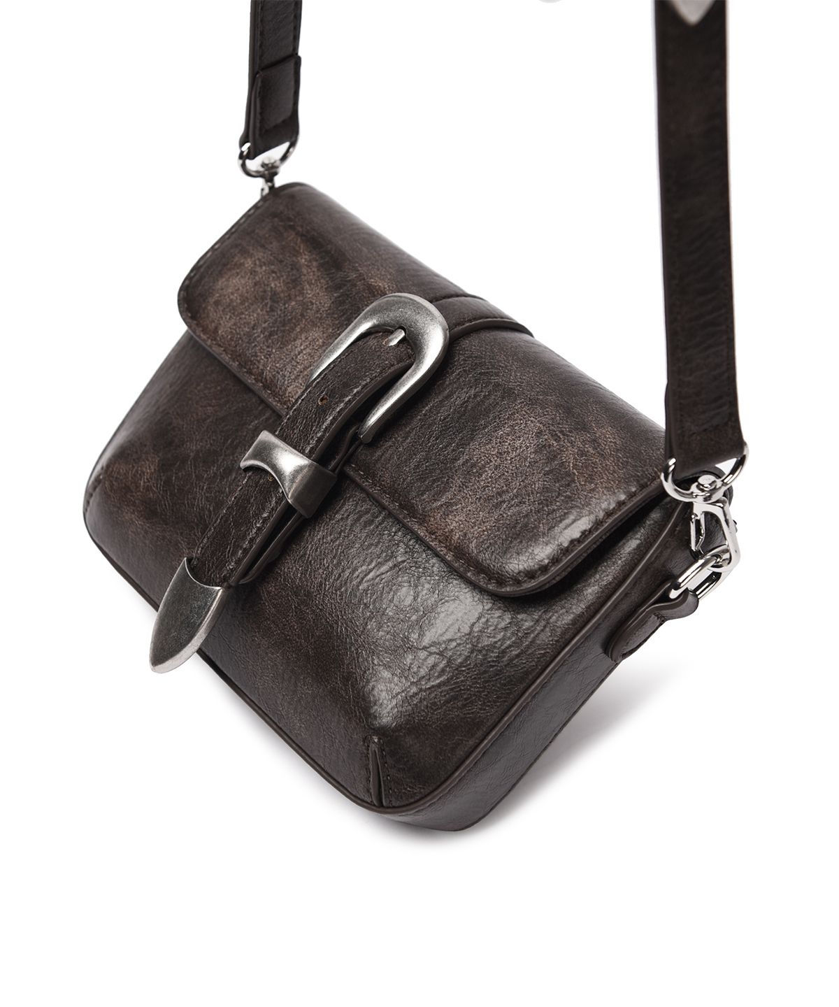 논오버스틱(NONOVERSTIC) Western Belt Bag VTG Chocolate
