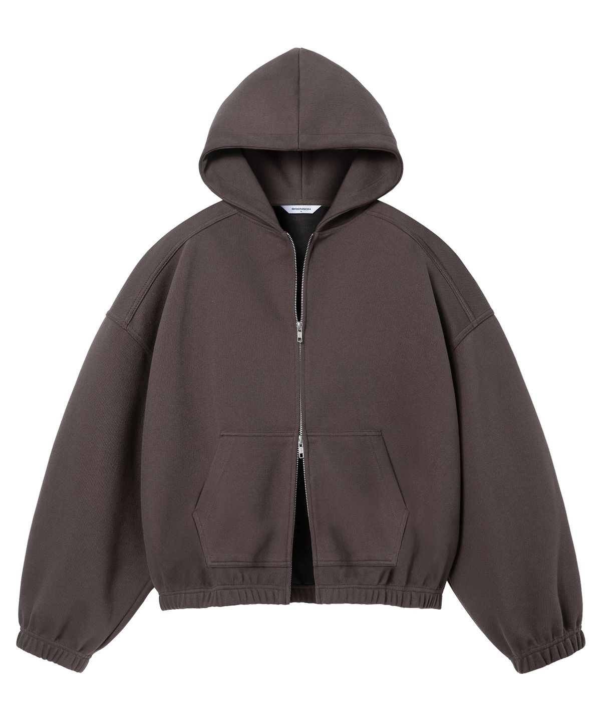 브렌슨(BRENSON) 노드 크롭 오버핏 후드집업  ( 3Color )