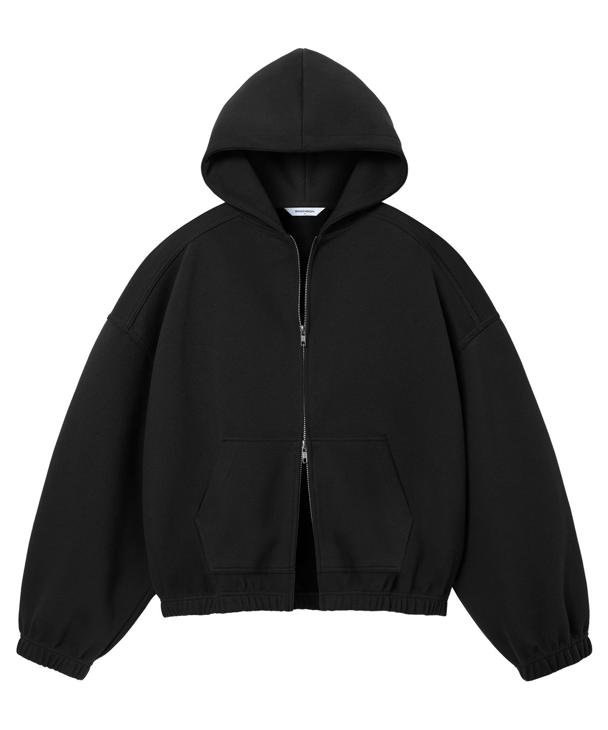 브렌슨(BRENSON) 노드 크롭 오버핏 후드집업  ( 3Color )