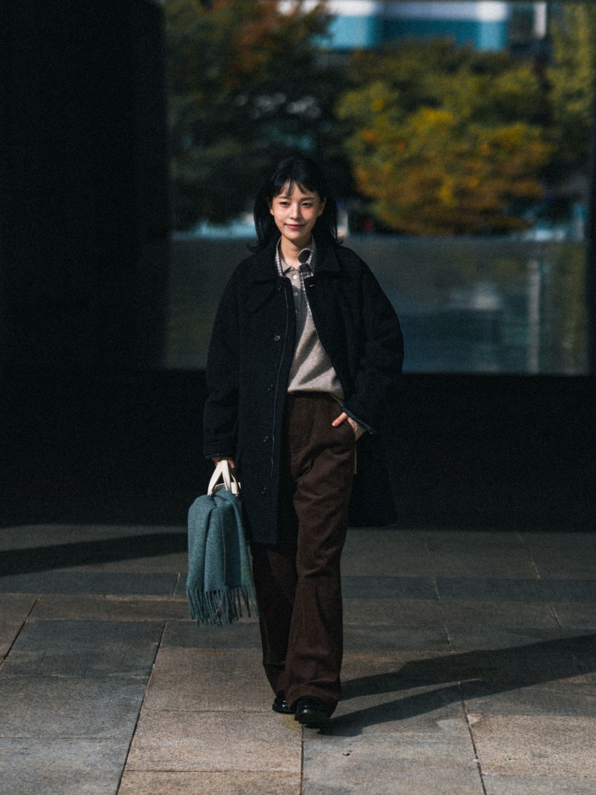 해브해드(HAVEHAD) 코듀로이 오피서 치노 팬츠 (브라운)