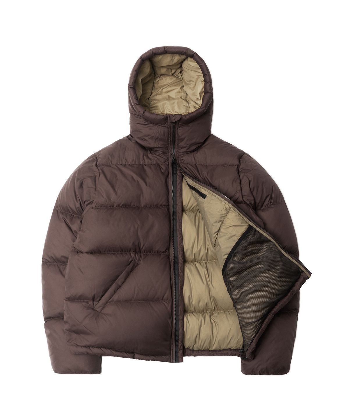 큐티에잇 가먼츠(QT8 GARMENTS) RG Duck Down Heavyweight Hoodie Jacket (Brown)