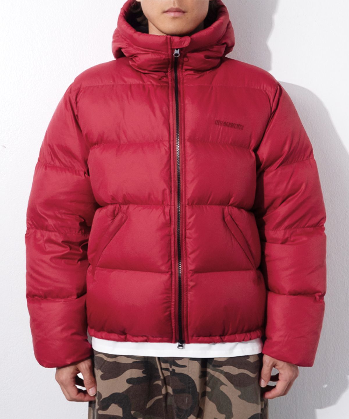 큐티에잇 가먼츠(QT8 GARMENTS) RG Duck Down Heavyweight Hoodie Jacket (Red)