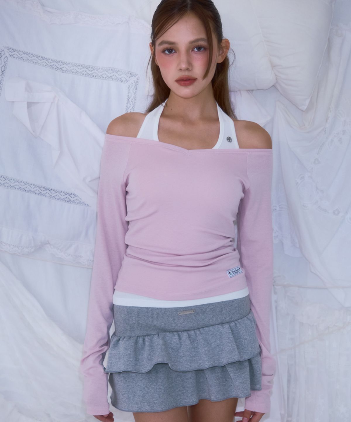 로제프란츠(ROSEFRANTZ) Cancan Sweat Mini Skirt [Gray]