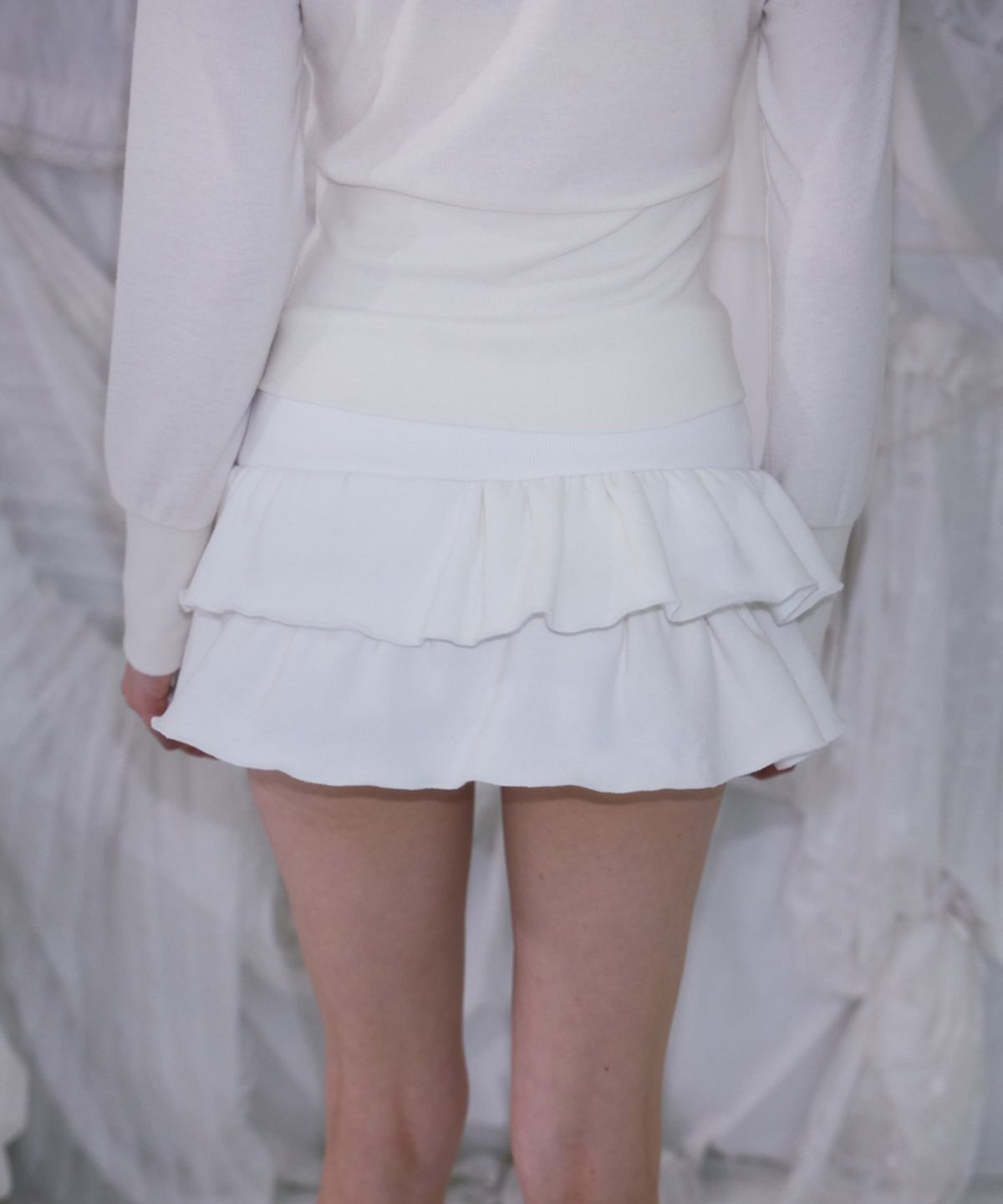 로제프란츠(ROSEFRANTZ) Cancan Sweat Mini Skirt [Ivory]