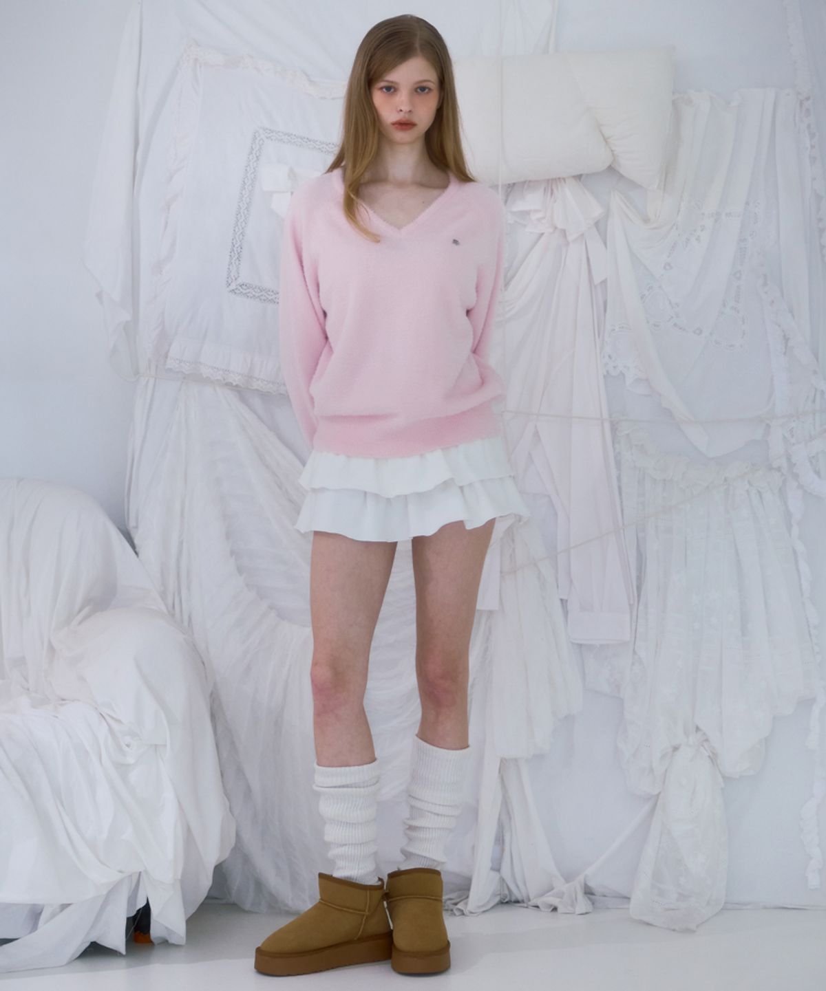 로제프란츠(ROSEFRANTZ) Cancan Sweat Mini Skirt [Ivory]