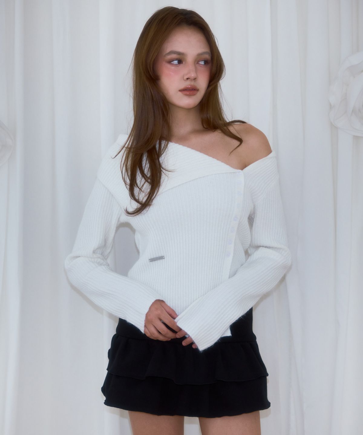 로제프란츠(ROSEFRANTZ) Cancan Sweat Mini Skirt [Black]