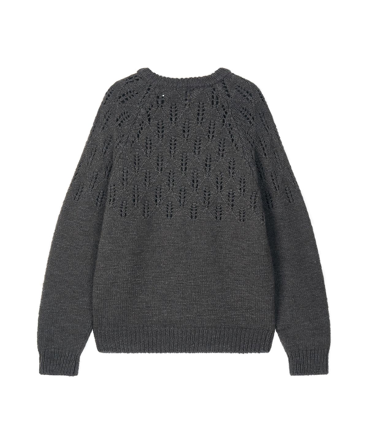 미드앤로우(MIDNLOW) Covent Wool Sweater (Grey)
