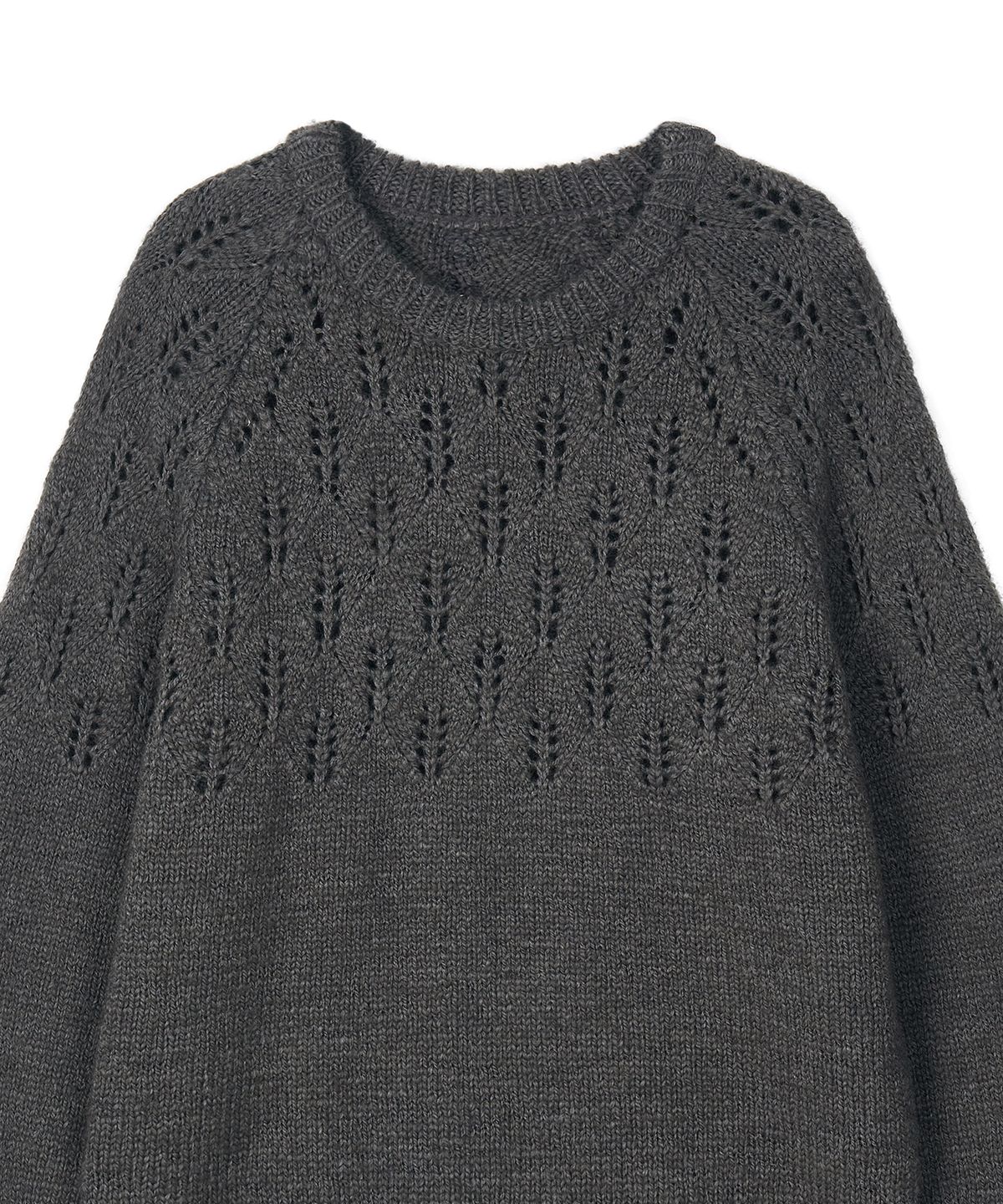 미드앤로우(MIDNLOW) Covent Wool Sweater (Grey)