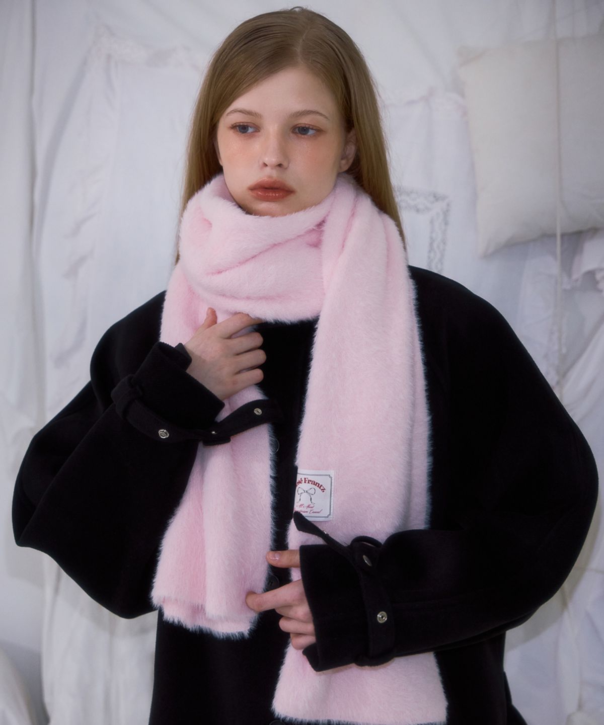 로제프란츠(ROSEFRANTZ) Cozy Fur Muffler [Pink]
