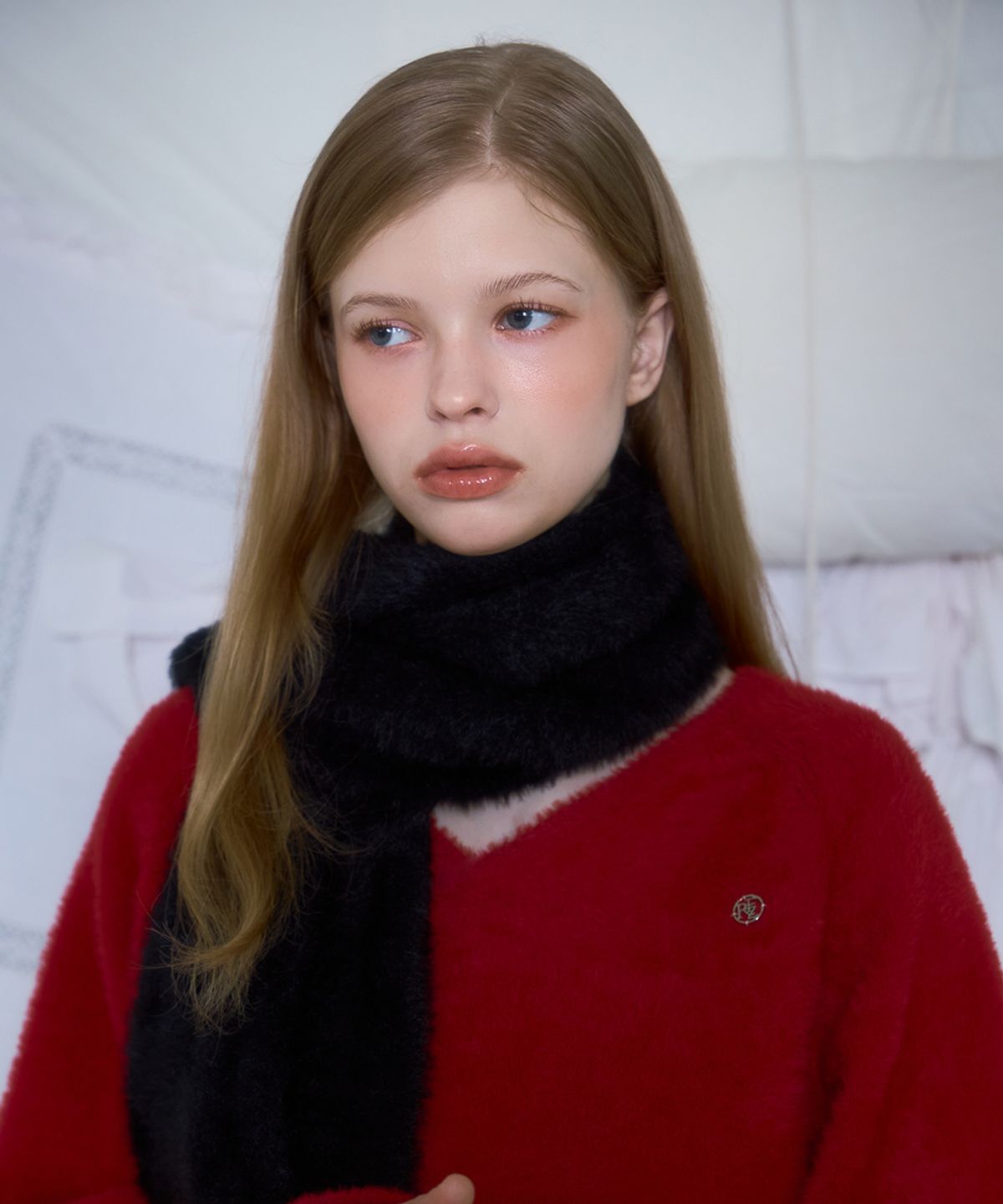 로제프란츠(ROSEFRANTZ) Cozy Fur Muffler [Black]