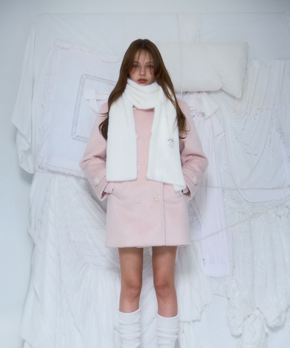 로제프란츠(ROSEFRANTZ) Cozy Fur Muffler [Ivory]