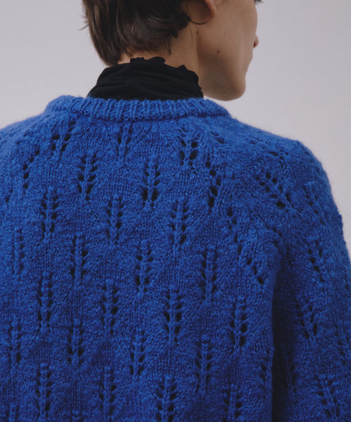 미드앤로우(MIDNLOW) Covent Wool Sweater(Blue)