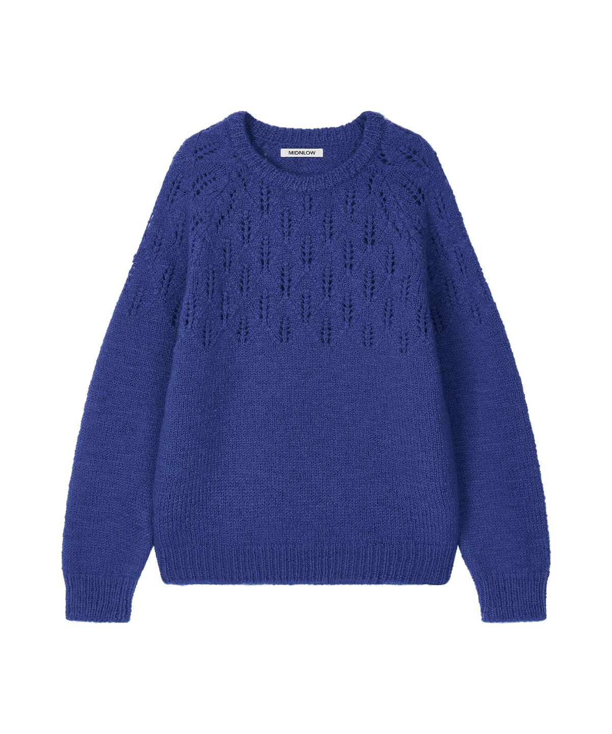 미드앤로우(MIDNLOW) Covent Wool Sweater(Blue)