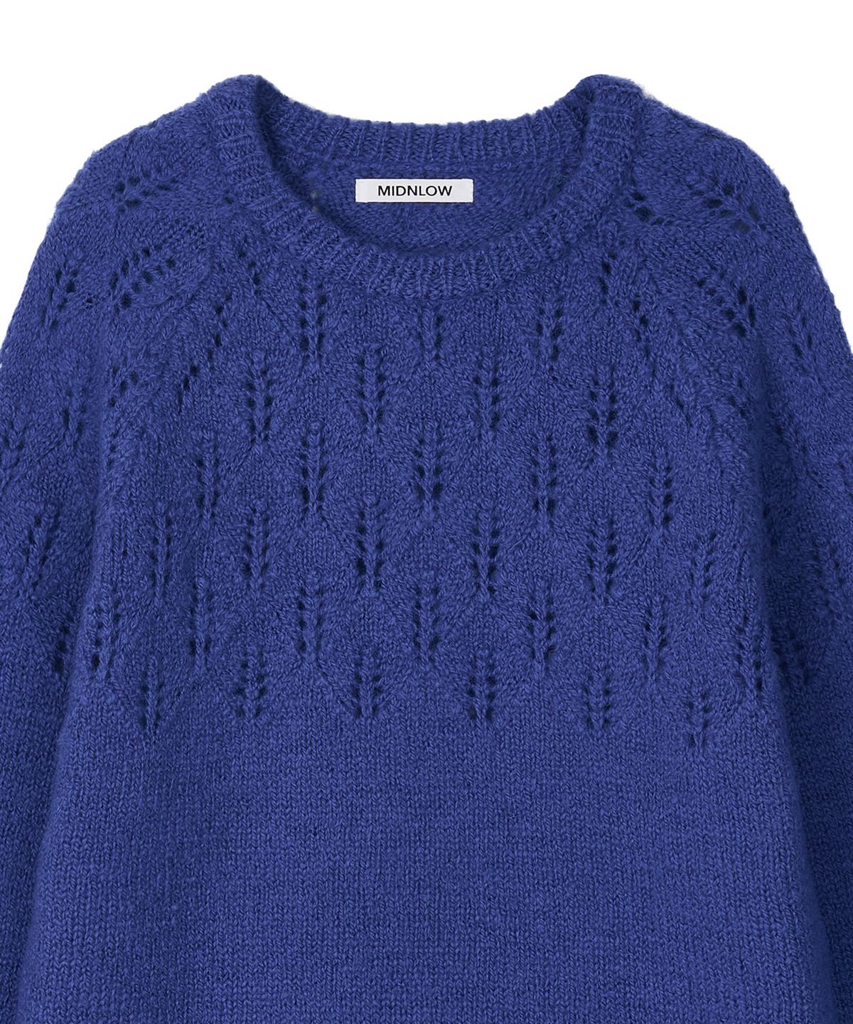 미드앤로우(MIDNLOW) Covent Wool Sweater(Blue)