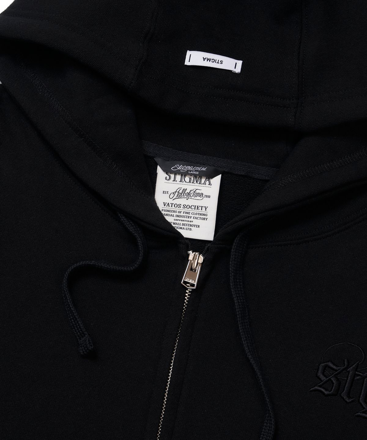 스티그마(STIGMA) ML CROP ZIP-UP BLACK