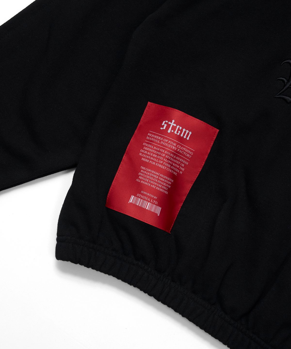 스티그마(STIGMA) ML CROP ZIP-UP BLACK