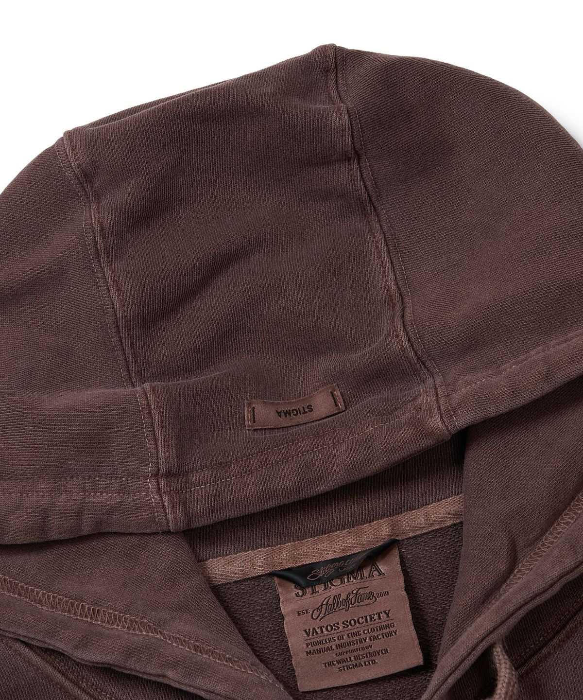 스티그마(STIGMA) PIGMENT ML CROP ZIP-UP BROWN