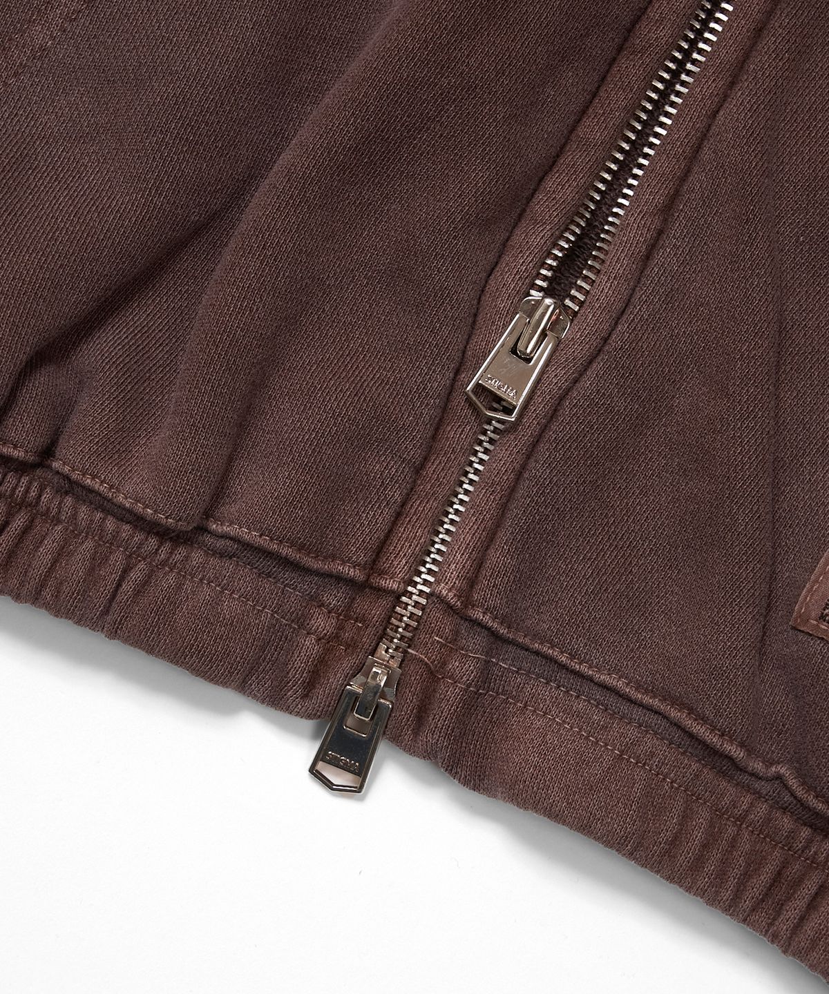 스티그마(STIGMA) PIGMENT ML CROP ZIP-UP BROWN