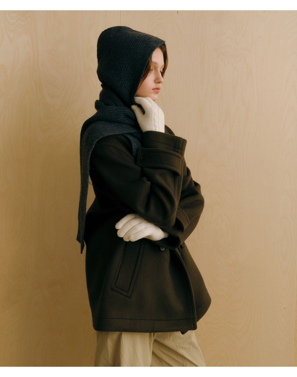 질스튜어트액세서리(JILLSTUART ACC) 울캐시미어혼방 꽈배기 장갑 2color