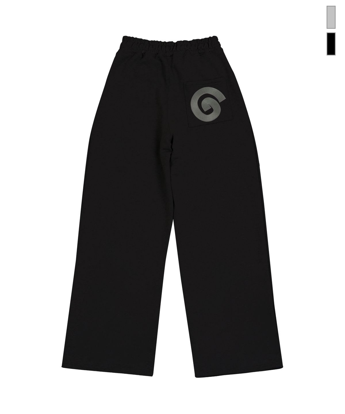 그레이버(GRAVER) [UNISEX]G SYMBOL 자수 트레이닝 핀턱 와이드 팬츠_2color