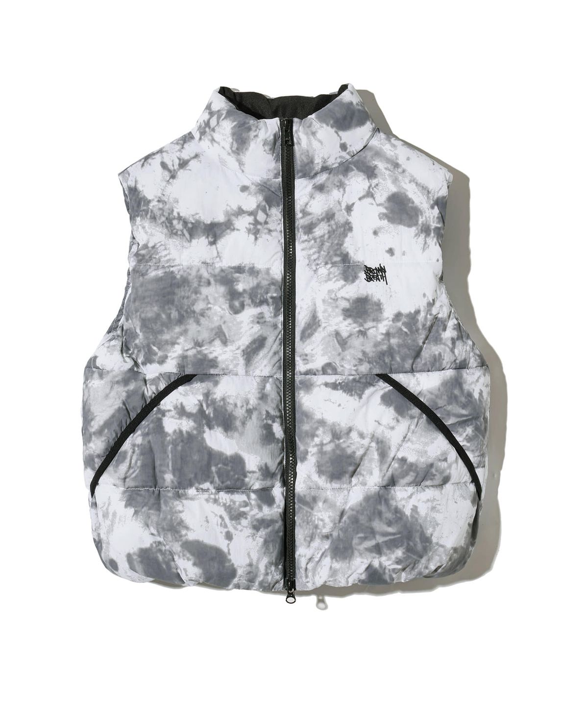 브라운브레스 키즈(BROWNBREATH KIDS) KIDS TIE DYE PADDING VEST - GREY
